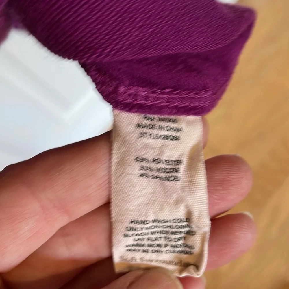 Soft Surroundings Magenta Button-Down Shirt small - Picture 4 of 7